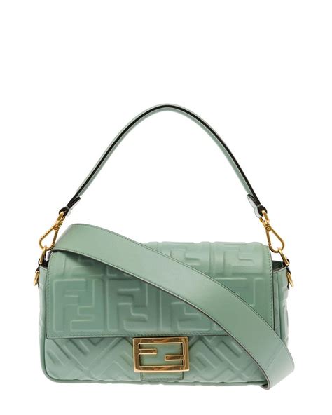 fendi green baguette|fendi baguette monogram.